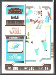 2023 Panini Contenders Jaylen Waddle #63 Game Ticket Bronze Dolphins - Picture 1 of 2