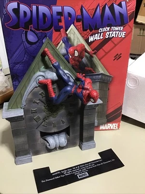 Spider-Man Clock Tower Wall Statue Diamond Select Toys Marvel Figure W Box #12 - Image 1 of 4