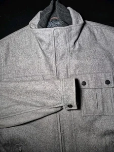 Mens Large Michael Kors Full Zip & Snap Casual Dress Jacket Gray - Picture 1 of 17