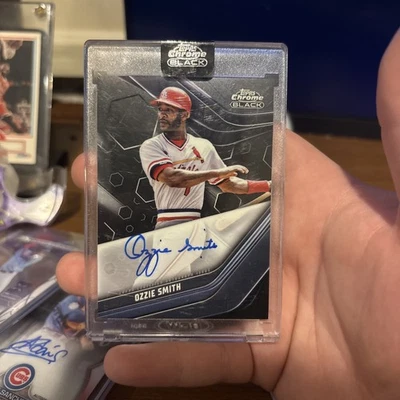 2023 Topps Chrome Black #CBA-OS Ozzie Smith NM-MT Auto Cardinals - Image 1 of 2