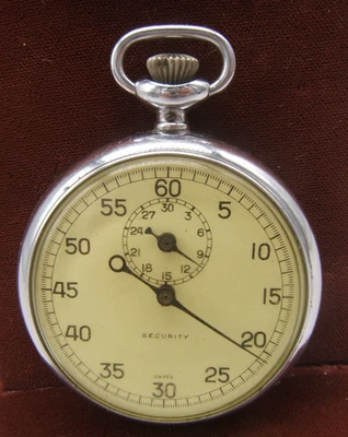 SECURITY SWISS STOP WATCH WORKING WIND UP - Image 1 of 4