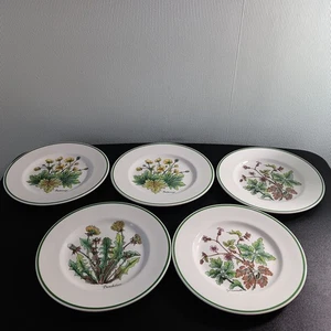 Set Of 5 Johnson Bros. Tiffany & Co. "Wild flowers" 7 3/4" Salad/Dessert Plates - Picture 1 of 6