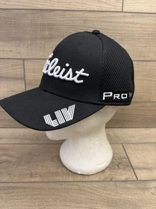 Titleist FJ Pro V1 Golf Mesh Stretch Fit Cap. Mütze. Schwarz. Weiß. M/L. LIV. - Bild 1 von 10