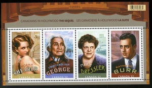 CANADÁ 2008 COMO NUEVO NH HOJA DE RECUERDO #2279, ¡CANADIENSES EN HOLLYWOOD!! WW69 - Imagen 1 de 1