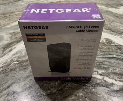 NETGEAR Cable Modem with Voice CM500V - For Xfinity by Comcast Internet & Voice - Image 1 of 3