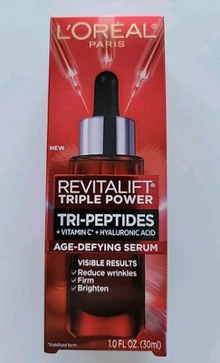 NUEVO Loreal ~ Revitalift Triple Power Suero Antiedad ~ 1 oz ~ Tri-Péptidos Foto 1 de 4