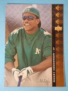 1994 Upper Deck SP Rickey Henderson Oakland Athletic's A's #34 ⚾ - Picture 1 of 2