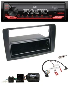 JVC Bluetooth USB DAB Lenkrad Autoradio für Fiat Idea 2006-2012 schwarz - Bild 1 von 9