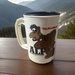Vintage 1987 ALF Kein Problem! Alien TV Icon Tasse Kunststoff mit Deckel - Bild 1 von 6