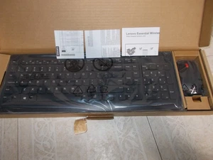 Lenovo Essential Wireless Combo Keyboard & Mouse 4X30m39468 NEW - Picture 1 of 6