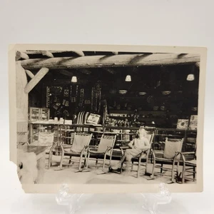 Vintage 1940er Indischer Handelsposten Foto Teppiche Körbe 4x3 Zoll - Bild 1 von 2