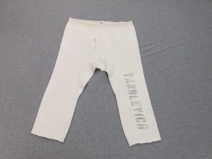 Vintage Militär Hose Herren L beige Waffelstrick 60er 70er Korean Vietnam Schablone - Bild 1 von 11