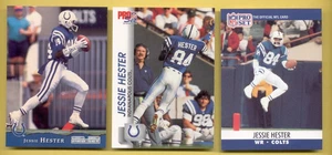 1990-1993 Pro Set JESSIE HESTER Indianapolis Colts 3-Card Lot Rookie - Picture 1 of 1