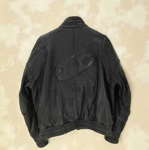 KADOYA AKIRA CYBERJAC Leather Jacket Kaneda Black Size L K's Leather Vintage - Picture 1 of 24