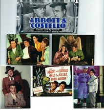 ABBOTT AND COSTELLO TRADING CARDS- 1 SEALED PACK 7 PREMIUM CARDS PER PACK***