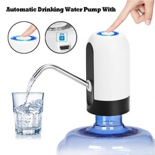 Gallon Manual Water Bottle Jug Hand Press Pump Dispenser Camping Drinking Spigot