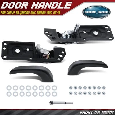 Комплект для ремонта левой и правой черной внутренней дверной ручки для Chevrolet Silverado 1500 - Изображение 1 из 4