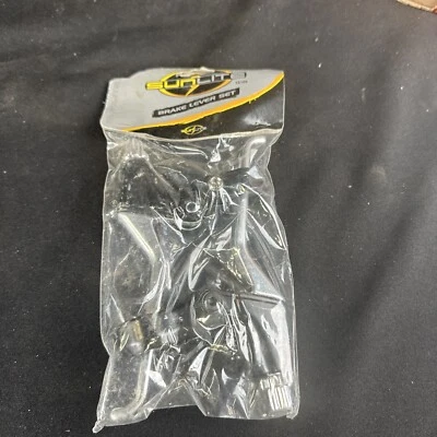 Nuevo de Lote Antiguo Palancas de Freno Sunlite Mountain Aleación 4 Dedos Plateado/Negro BMX Piezas De Colección Foto 1 de 3