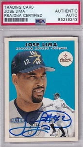 Jose Lima 2000 Fleer Tradition #132 SIGNED PSA/DNA CARD AUTOGRAPHED Astros - Picture 1 of 1