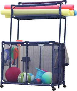 Pool Noodles Holder, Toys, Floats, Balls, Equipment Mesh Rolling Double Decker S - Picture 1 of 12