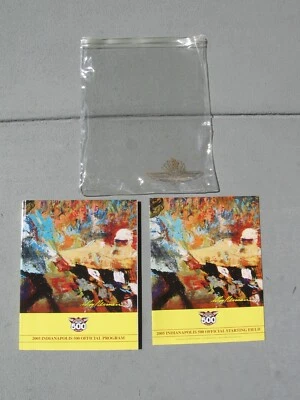 2005 Indy 500 96th Annv. Program + Starting sheet, Plastic Cover, LeRoy Neiman - Image 1 of 4