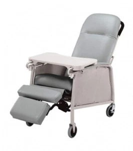 Lumex 3-Position Medical Recliner, Reclining Geri Chair with Wheels, Jade - Picture 1 of 1