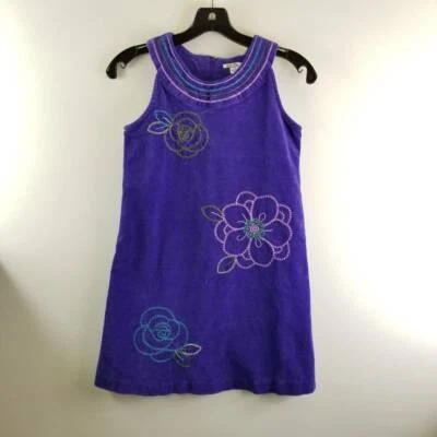 Vestido Hartstrings Niñas Púrpura Floral Sin Mangas Bordado Flores 14 Foto 1 de 4