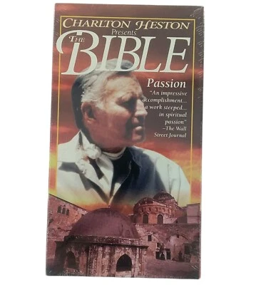 Charlton Heston Presents The Bible Passion VHS 1993 New - Image 1 of 2