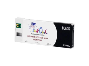 220ml InkOwl BLACK Compatible Cartridge for Roland ECO-SOL MAX (ESL3-BK) - Picture 1 of 1