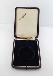Antigua CAJA DE PRESENTACIÓN LONGINES Borgoña para relojes de bolsillo de 48 mm - Imagen 1 de 12