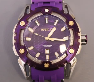 INVICTA Sea Spider Men 52mm Stainless Steel Purple + Steel Purple dial PC32 - Picture 1 of 8