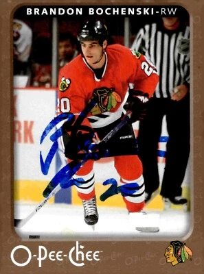 Brandon Bochenski - Signed 2006-07 O-Pee-Chee Card #115 - Image 1 of 2