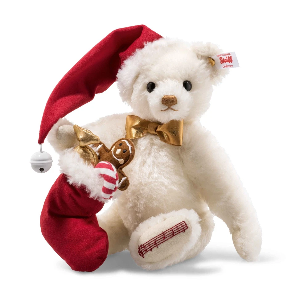 Süßer Weihnachtsmann Teddybär (mit Melodie) von Steiff - EAN 006562