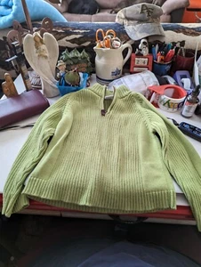 Boys Gymboree Sweater Sz 5 - Cable Knit Sweater 1/4 Zip - Picture 1 of 2