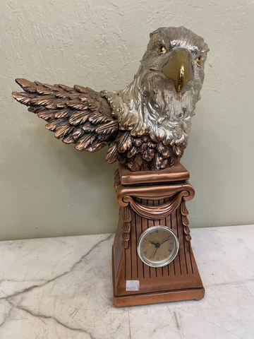 Eagle Clock - Silver Plated Cover