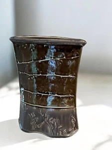 "Jarrón de cerámica artesanal Natural Elements 9""" - Imagen 1 de 11