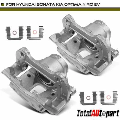 Pinza de freno de disco con soporte para Hyundai Kona Sonata eléctrica Kia Niro EV delantera Foto 1 de 4