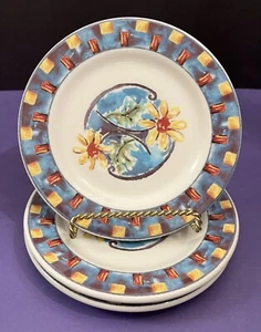 (3) Vtg 6 1/4” Syracuse China Restaurant Ware Bread Plates Multicolored Florals - Picture 1 of 4
