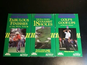 The PGA Tour's 18 Toughest Holes,Fabulous finshes, golf's Goof Ups VHS sports - Picture 1 of 1