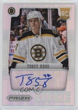2012-13 Panini Rookie Anthology Prizm Auto Torey Krug #57 Rookie Auto RC
