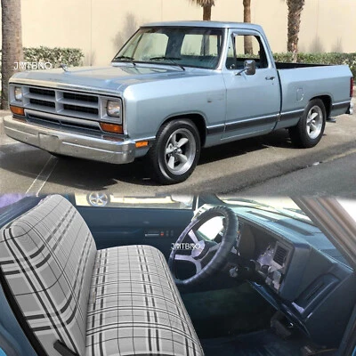 Серые универсальные чехлы на сиденья для старых грузовиков Dodge D150 D200 - Изображение 1 из 4