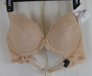 Smart & Sexy Women's Signature Lace Push-up Bra Beige Size 38B - Picture 1 of 3