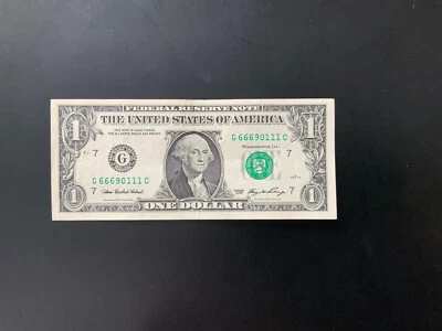 2006 $1 Dollar Bill G66690111C - Image 1 of 4