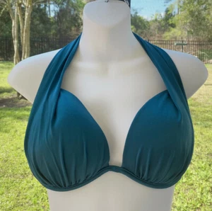 New Venus Teal Marilyn Push Up Bikini Top Size DD Swimwear Swimsuit - Picture 1 of 2