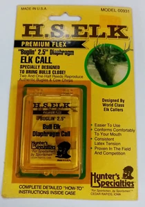 New H.S. Elk Premium Flex “Buglin’ 2.5” Diaphragm Hunting Call Model 00931 - Picture 1 of 2