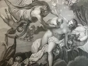 LE TINTORET/ L'ALLAITEMENT D'HERCULE 1862 - Picture 1 of 2