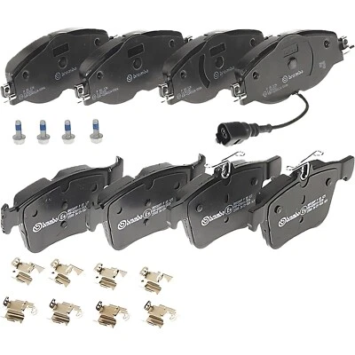 PASTIGLIE FRENO ANTERIORE+POSTERIORE BREMBO VW GOLF VII 1.6 TDi dal 2012 - Immagine 1 di 4