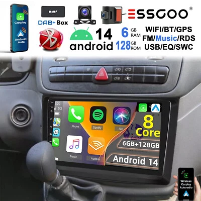ESSGOO DAB+ Android 128G Für Mercedes-Benz Vito Viano W639 2006-2014 Autoradio GPS Navi