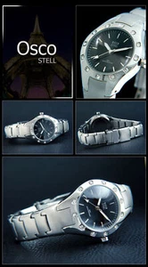 Damenuhr OSCO Nightflight Edelstahl sportlich elegant Zirkonia gut lesbar 4233 - Picture 1 of 1