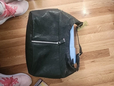 BOLSO DE HOMBRO MUJER COLECCIÓN BUENO NUEVO CON ETIQUETAS NEGRO CON DETALLES PLATEADOS ~ MUY... Foto 1 de 4